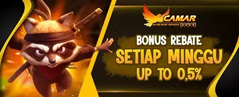 Rebate Mingguan Slot Game Up to 0.5% promotion banner